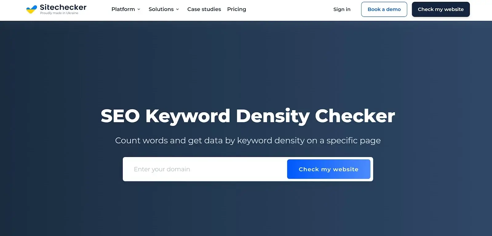 Free Keyword density checker ktools